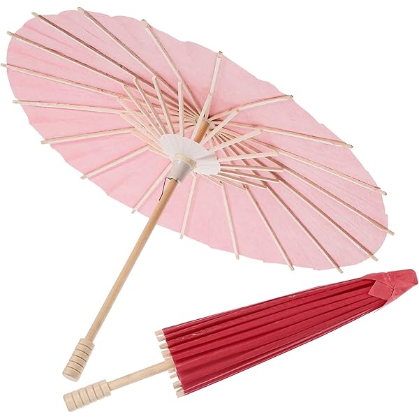 舞踊傘 3本セット （小サイズ） Amazon | [FTXJEHG] ミニ 和傘 無地 赤 日本舞踊 踊り傘 全長約